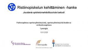 Ristiinopiskelupalvelu