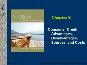 Disadvantages of consumer credit