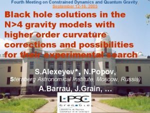 Fourth Meeting on Constrained Dynamics and Quantum Gravity