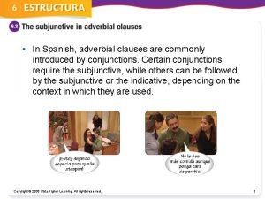 Adverbial clauses spanish