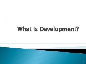 Orderly development meaning