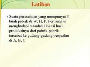 Sebuah perusahaan mempunyai 3 buah ac