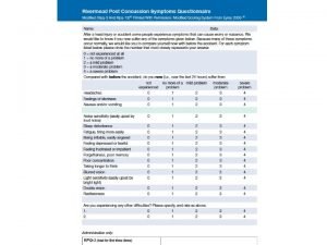 Current Approaches in the Treatment of Post Concussion