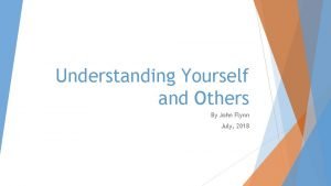 Understanding Yourself and Others By John Flynn July