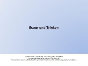Trinken partizip 2