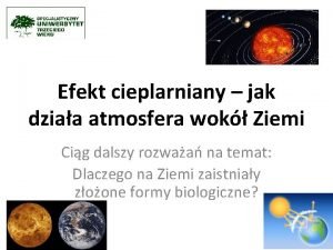 Efekt cieplarniany jak dziaa atmosfera wok Ziemi Cig