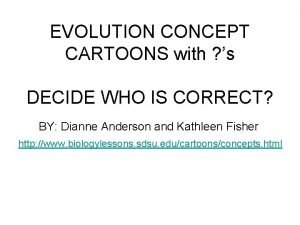 Concept cartoon evolution