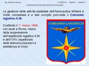 Organigramma comando logistico aeronautica militare