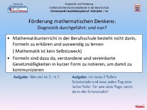 Hessisches Kultusministerium Diagnostik und Frderung mathematischer Basiskompetenzen in