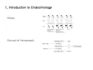 1 Introduction to Endocrinology History Concept of Homeostasis
