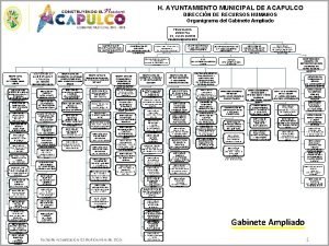Organigrama del h. ayuntamiento de acapulco 2019
