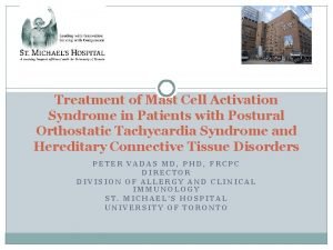 Mast cell activation syndrome