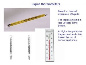 Thermometer thermal expansion
