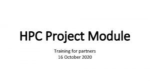 Hrp project module
