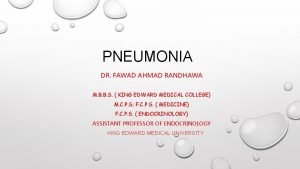 Pneumonia severity index