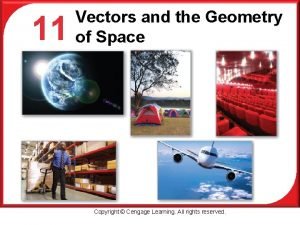 Vectors and the geometry of space