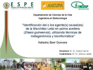 Departamento de Ciencias de la Vida Ingeniera en