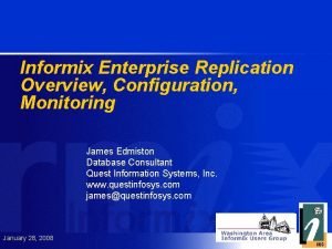 Informix replication
