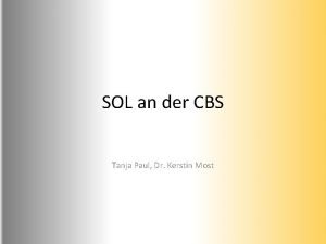 Cbs sol