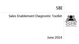 Sales enablement toolkit Sales enablement toolkit