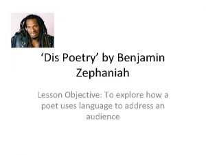 Benjamin zephaniah half caste