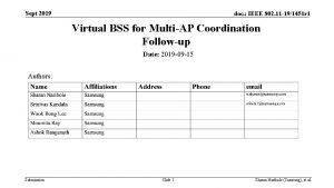 Sept 2019 doc IEEE 802 11 191451 r