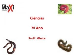 Cincias 7 Ano Prof Gleice Filo Anelida Aneldeos