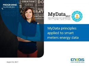 My Data principles applied to smart meters energy