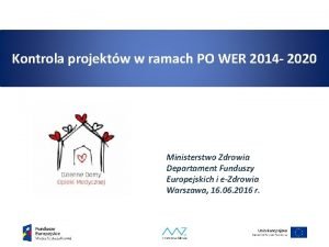 Kontrola projektw w ramach PO WER 2014 2020