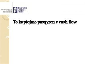 Pasqyra cash flow