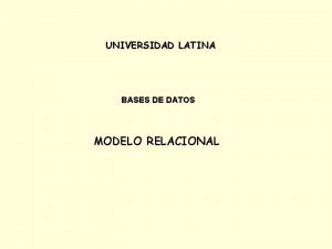 Bases de datos post-relacionales