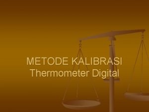 Kalibrasi termometer digital