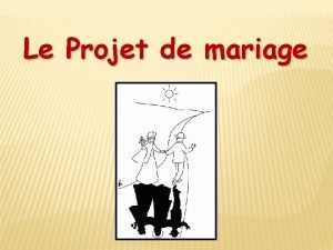 Projet mariage