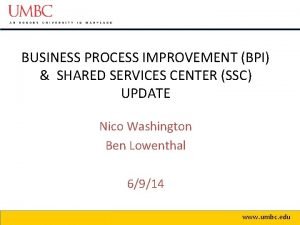 Shared services process improvement