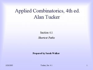 Applied Combinatorics 4 th ed Alan Tucker Section