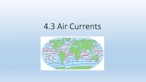 Cold air currents