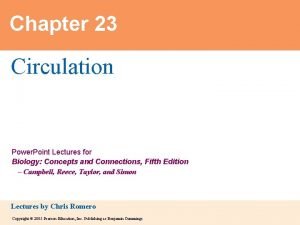 Chapter 23 Circulation Power Point Lectures for Biology