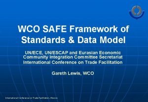 Wco safe framework of standards