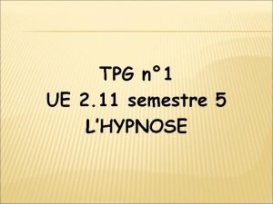 TPG n 1 UE 2 11 semestre 5