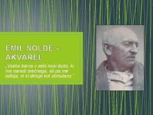 Emil nolde akvarel