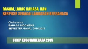 Contoh laras bahasa indonesia bidang hukum