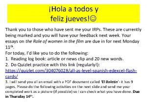 Jueves hola