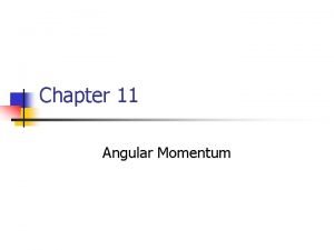 Angular momentum vector