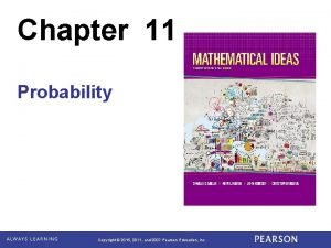 Chapter 11 Probability Copyright 2015 2011 and 2007