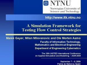 http www itk ntnu no A Simulation Framework