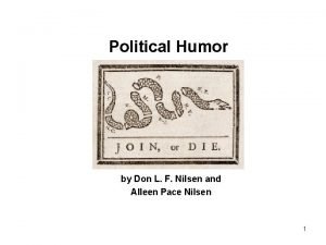 Political Humor by Don L F Nilsen and