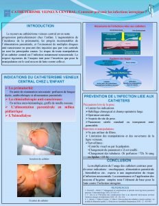 CATHTRISME VEINEUX CENTRAL Comment prvenir les infections iatrognes