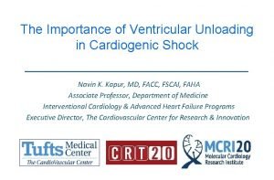 Cardiogenic shock algorithm