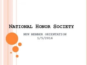 National honor society meeting agenda