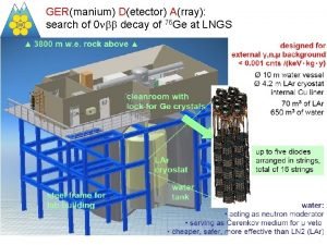 GERmanium Detector Array search of 0 nbb decay